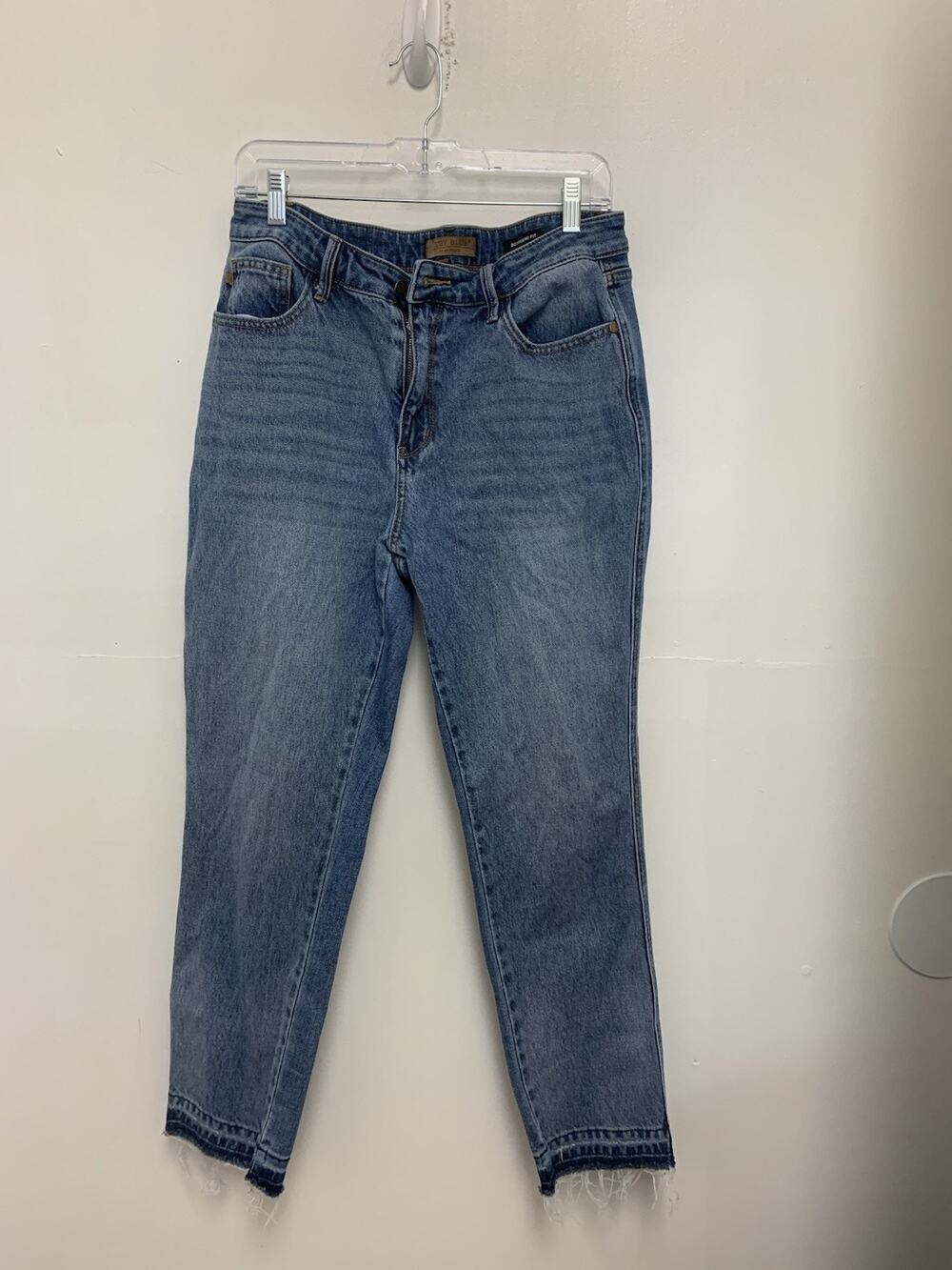 Judy Blue Mid Rise Rigid Magic Release Hem Boyfriend Denim Jeans 88818 Size 31